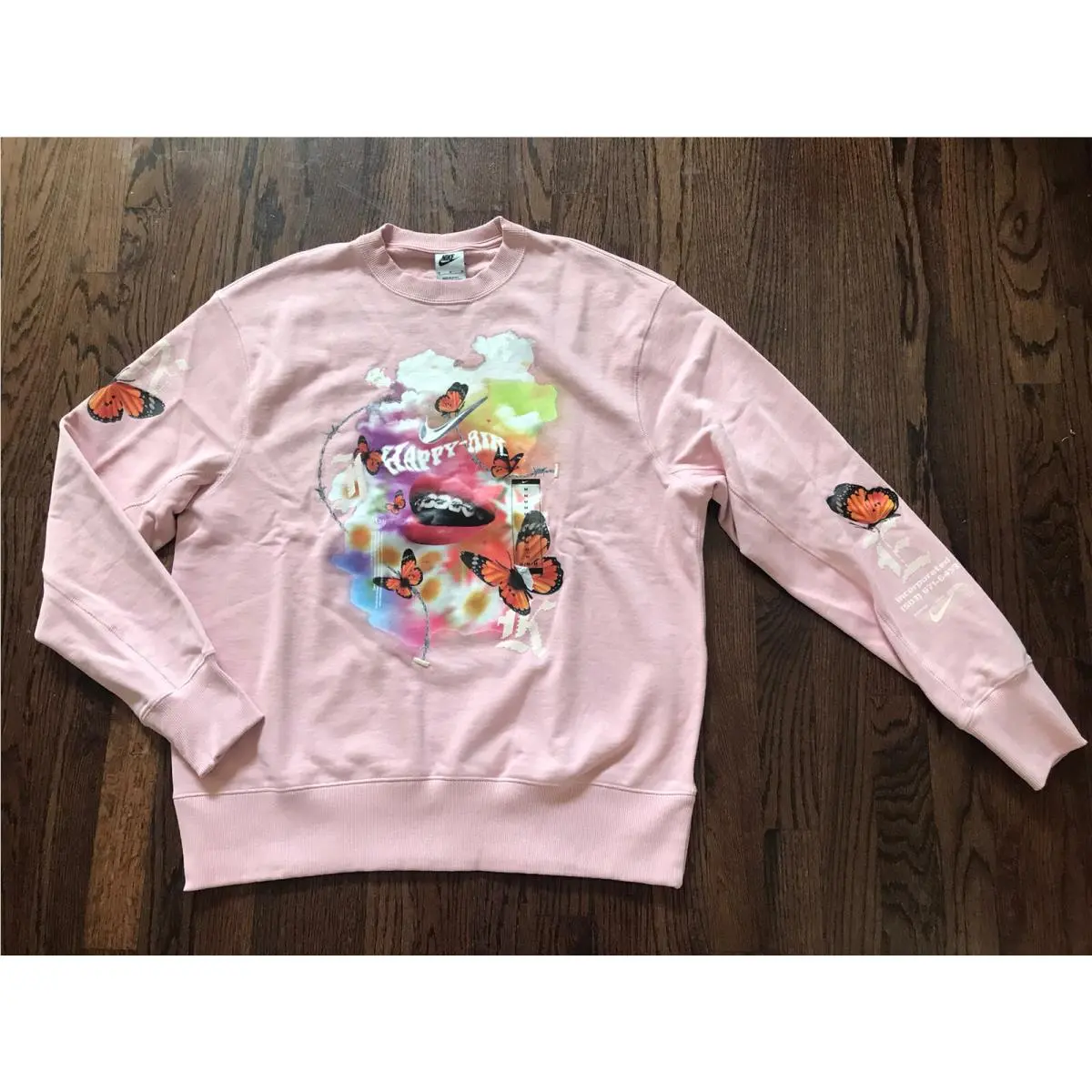 Nike Sportswear Crew Sweater Peach/pink DZ3049-630 Size Mens Medium