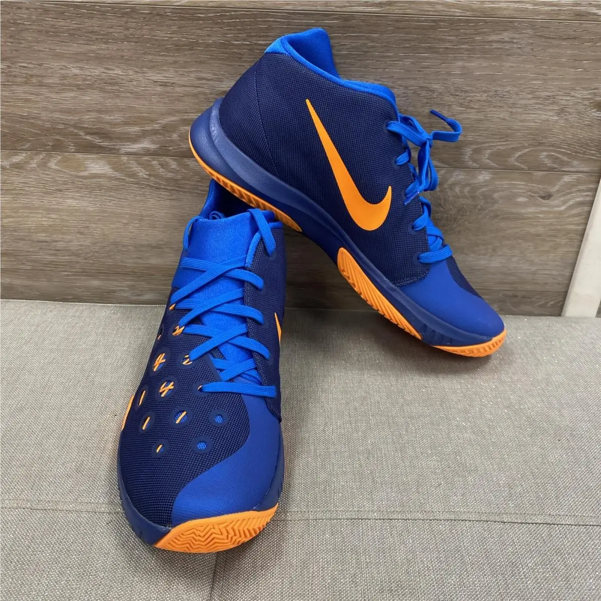 Nike Zoom Hyperquickness 2015 Insignia Blue/bright Citrus 749882 Shoes SZ 11