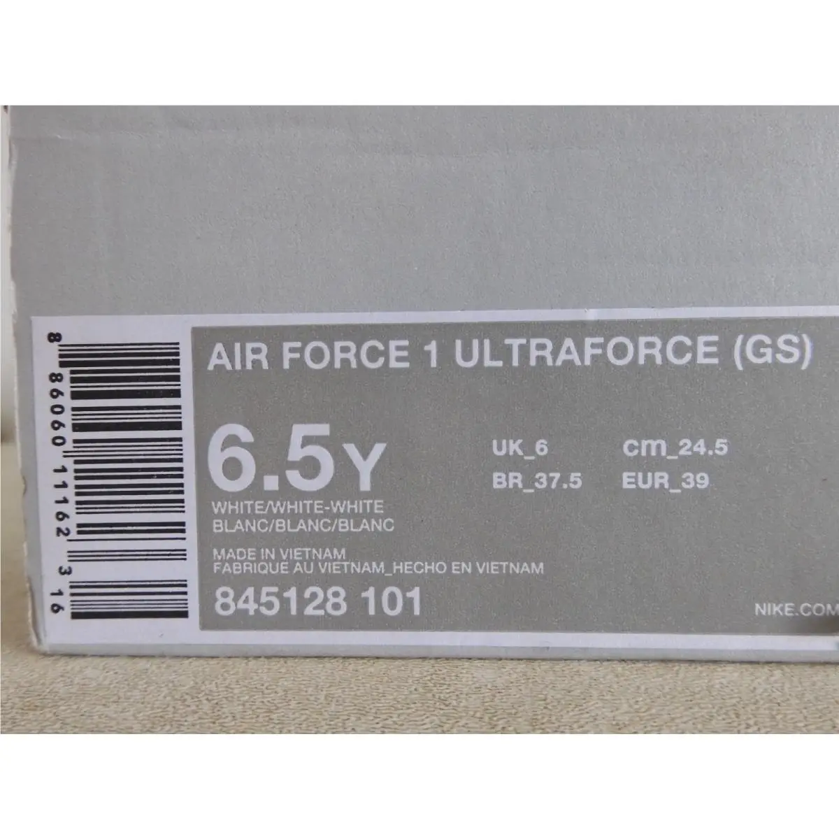 Nike shoes - Nike Air Force 1 Ultraforce - 845128 101 - White (UPC: 886060111623) 6