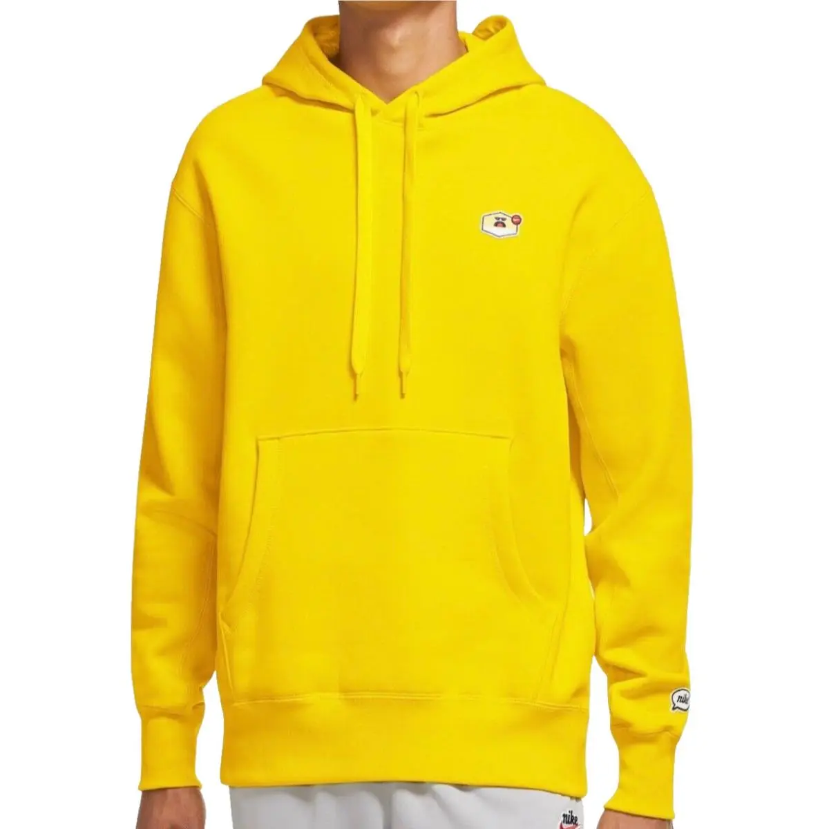 Airmoji Grumpy Pull-over Hoodie CU4258-731 Yellow Men`s Large L by Nike