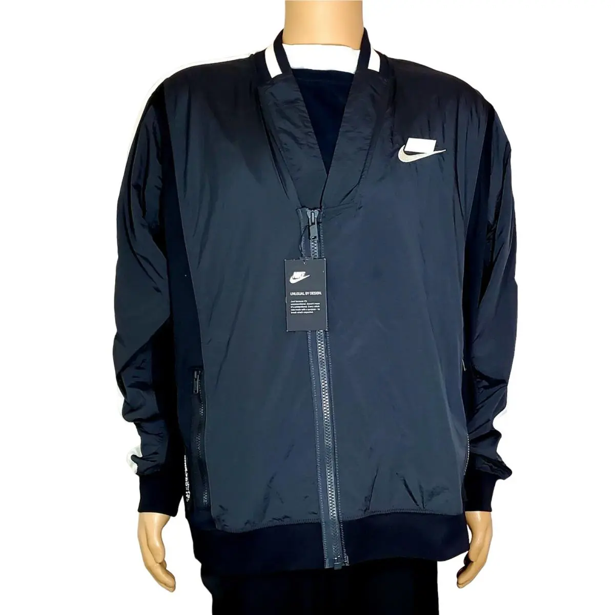 Sportswear Nsw Full Zip Jacket Woven Men`s Size XL Black CJ5044-060 by Nike