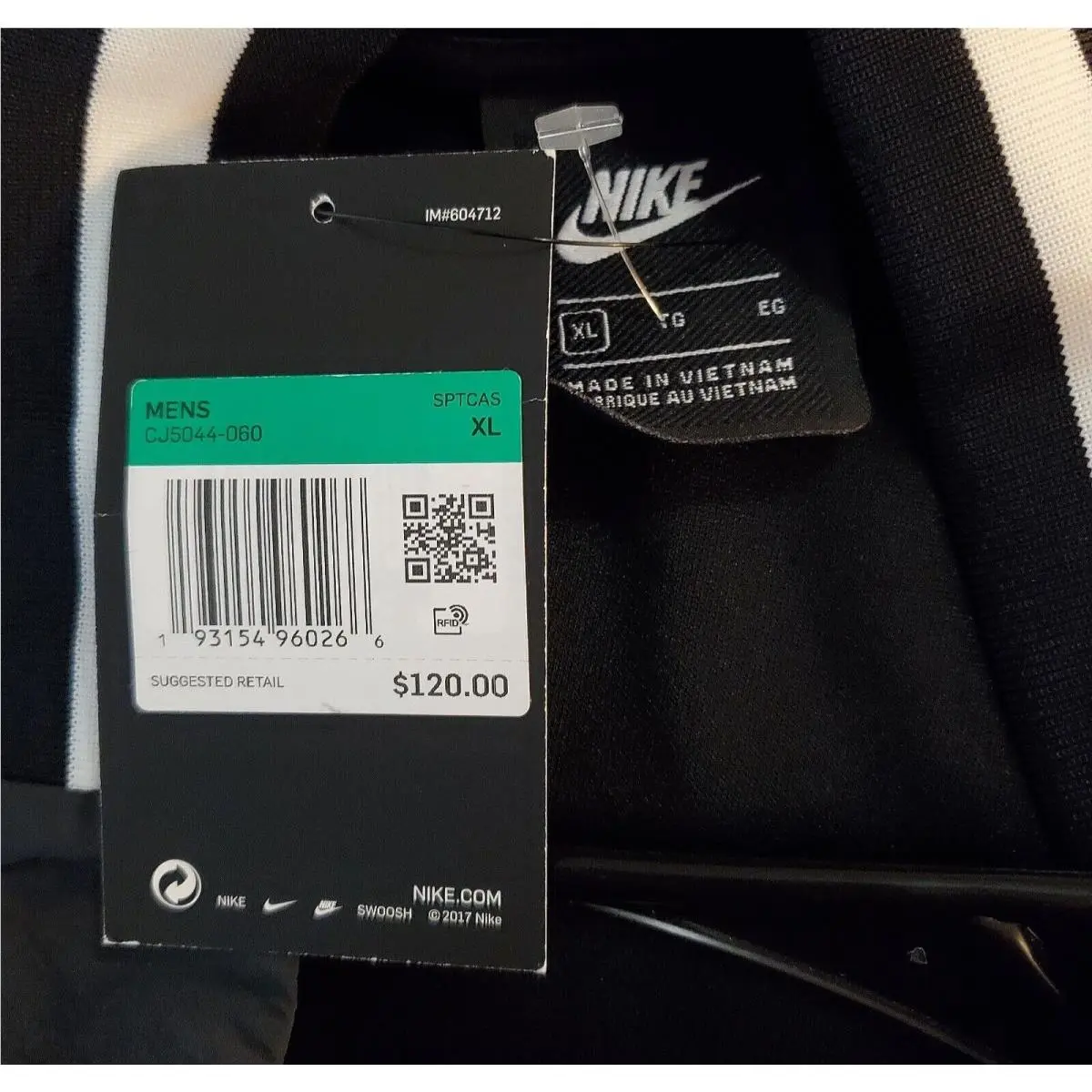 Nike clothing - Sportswear NSW - Sportswear NSW - CJ5044-060 - Black/ white, Manufacturer: Black (UPC: 193154960266) 3