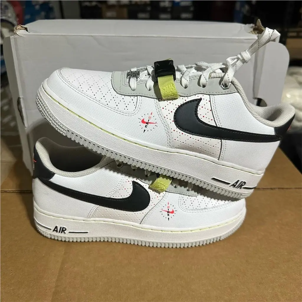 Nike Air Force 1 Low LV8 GS Swoosh Compass Sneakers Multicolor 6Y