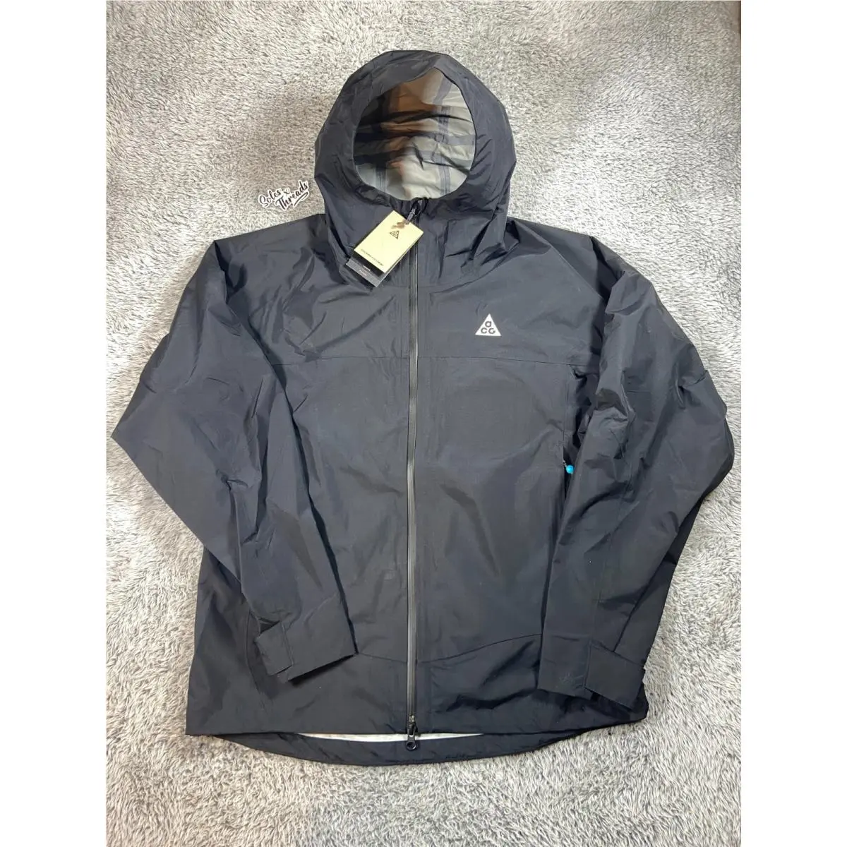 Nike Acg Morpho Storm-fit Adv Rain Jacket Size Small Men Black White HJ2687-010