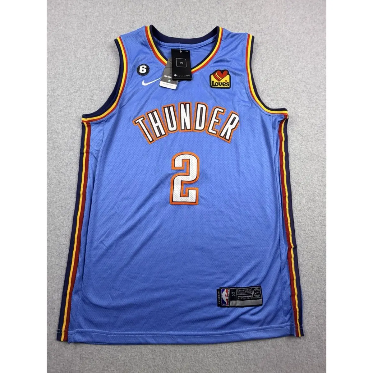 Shai Gilgeous-alexander Thunder Nike Nba Swingman Jersey Sz 52 XL