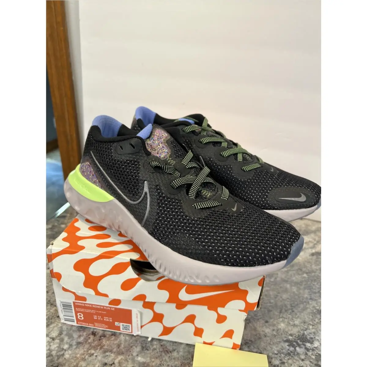 Nike shoes - Nike Renew Run - Renew Run - CT3515-001 - Black/Grey/Plum 10