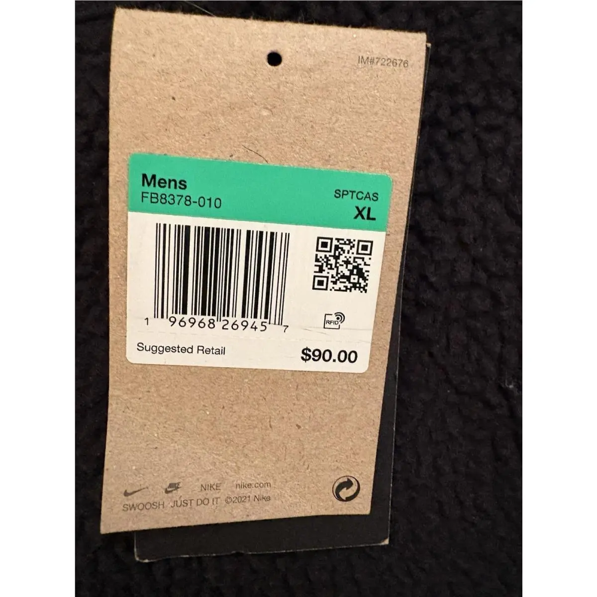 Nike clothing - FB8378-010 - FB8378-010 - Black (UPC: 0196968269457) 3
