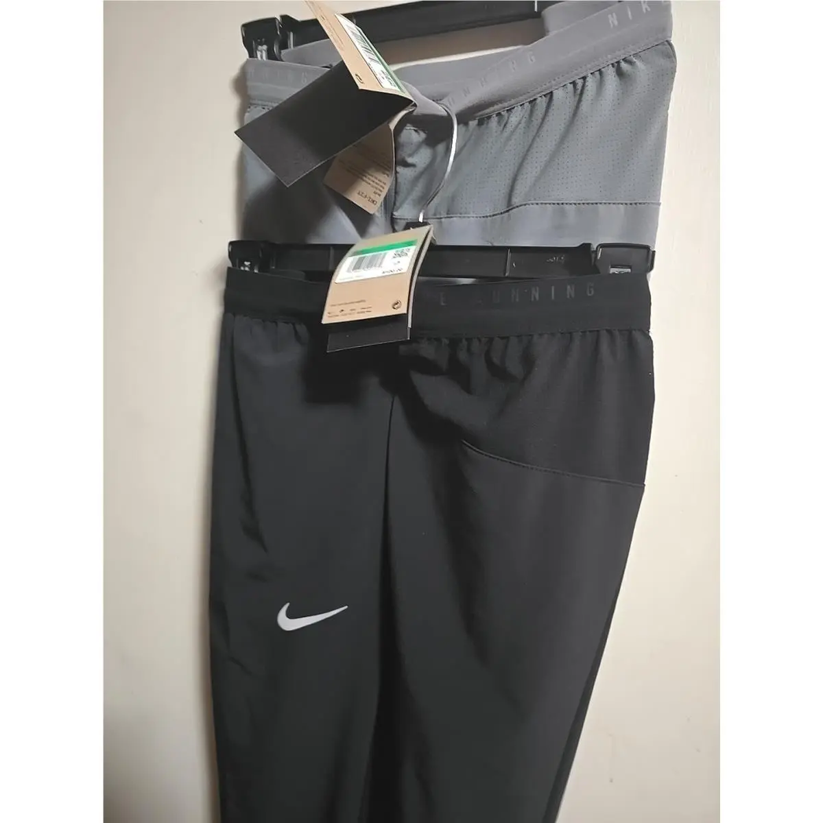 2-2026-NWT Mens Nike Stride Dri-fit Running Pants Bottoms. Xl. HV4544-BLACK+GRAY