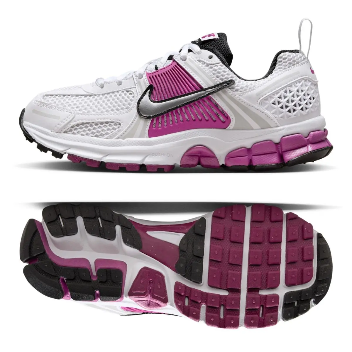 Nike Vomero 5 (gs) Vomero 5 GS White/platinum/fuchsia HF6998-102 Big Kids Shoes Sz 4Y