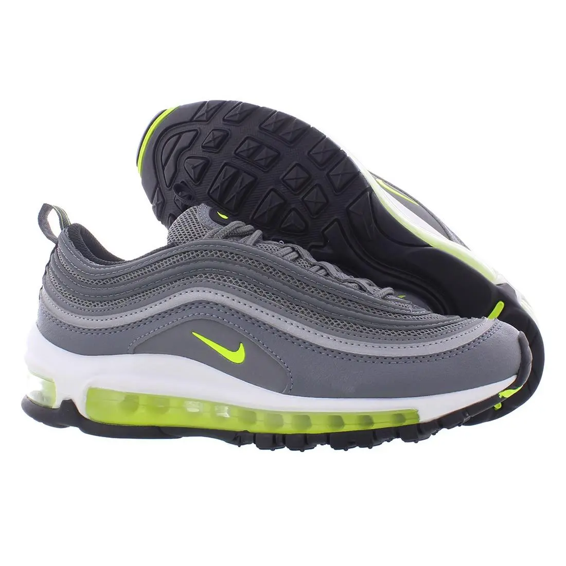 Nike Air Max 97 Boys Shoes Size 5 Color: Smoke Grey/volt-white-black - Smoke Grey/Volt-White-Black, Main: Grey