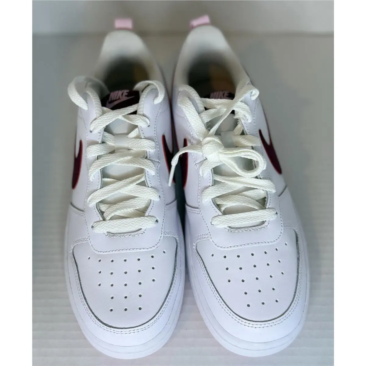 Nike shoes - Nike Court Borough Low 2 GS - White/Dark Beetroot 0