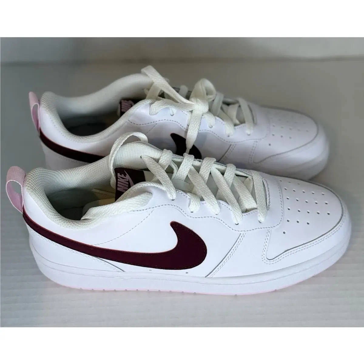 Nike shoes - Nike Court Borough Low 2 GS - White/Dark Beetroot 1