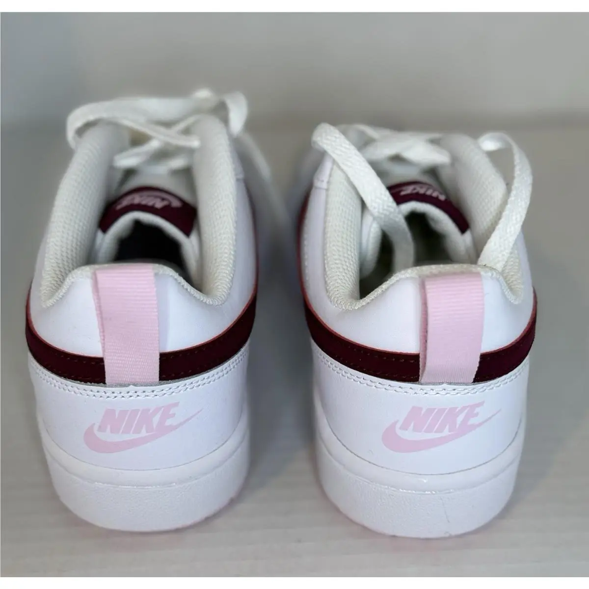 Nike shoes - Nike Court Borough Low 2 GS - White/Dark Beetroot 2
