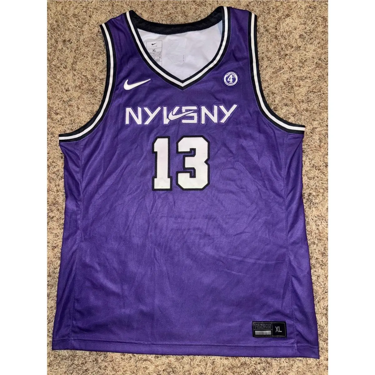 Nike Men’s NY Vs NY 13 West 4Th Street Team Issued Basketball Jersey Sample