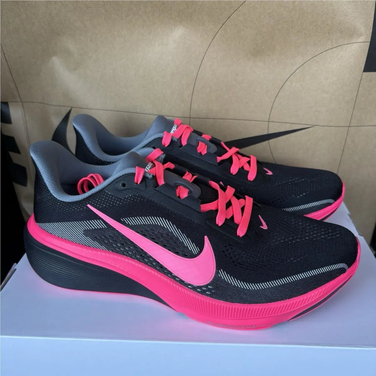 Nike Pegasus 42 By You IQ8029-900 Black Pink Men Size 9.5