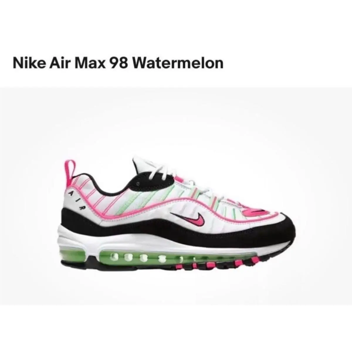 Nike Airmax 98 Women`s Shoe Size 8 CI3709101 Watermelon Colors Rare