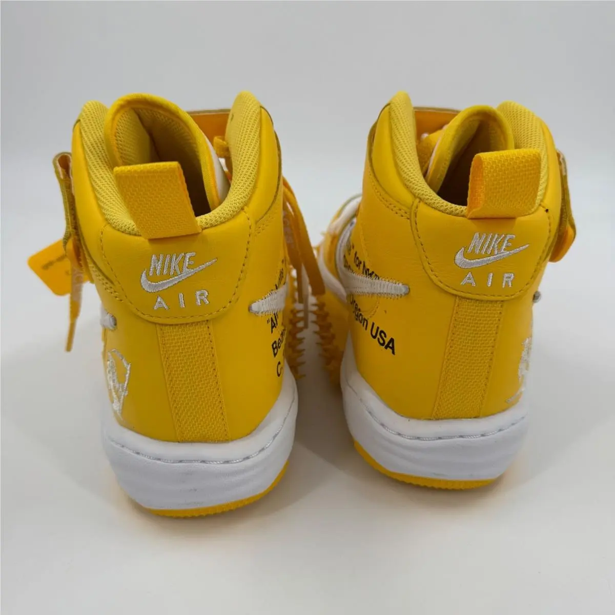 Nike shoes - Nike Air Force 1 Mid Off-White - Yellow 2