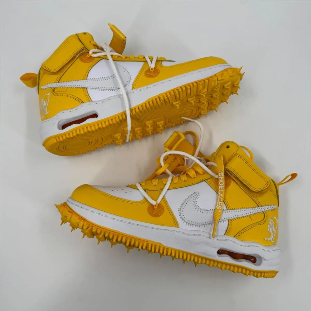 Nike shoes - Nike Air Force 1 Mid Off-White - Yellow 5