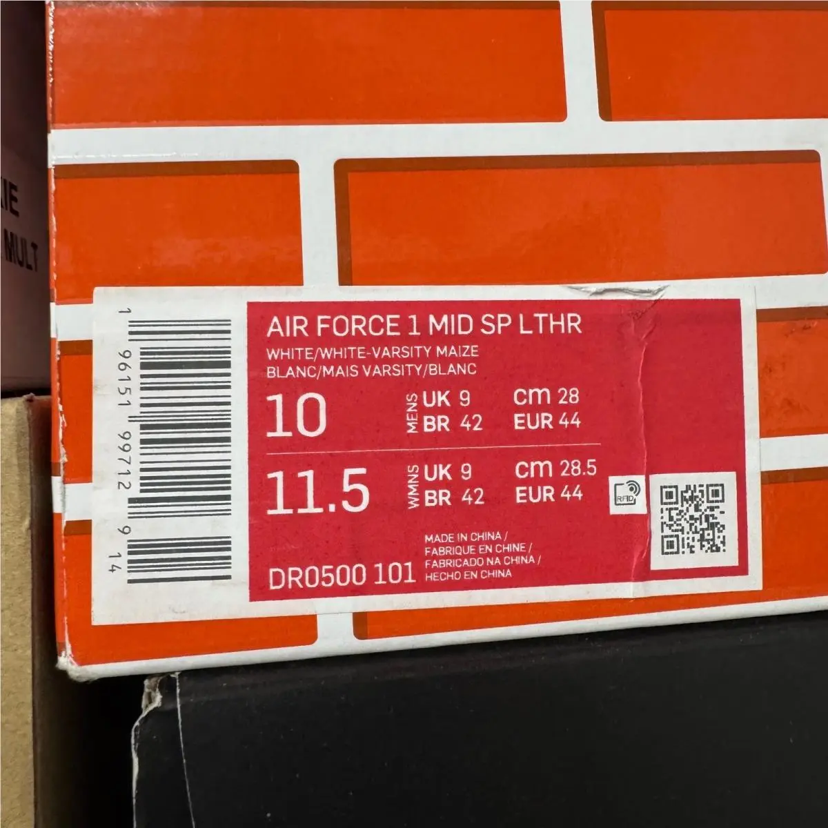 Nike shoes - Nike Air Force 1 Mid Off-White - Yellow 1