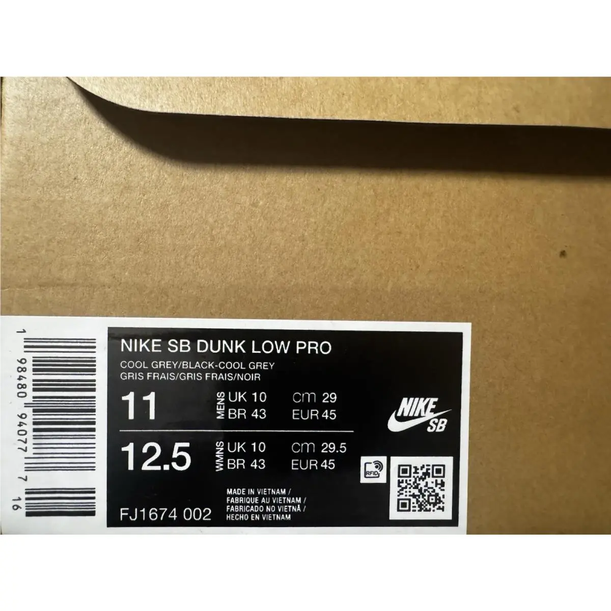 Nike shoes - Nike Dunk SB - Dunk - FJ1674-002 - Gray 5