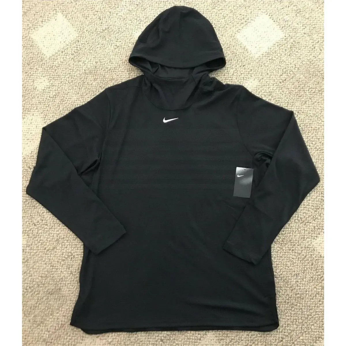Nike Alpha Fly Hoodie Top Shirt Rush Football Pullover 908415-010 Men`s S
