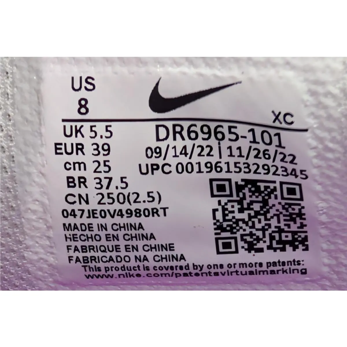 Nike shoes - Nike Air Zoom Vapor 11 HC - DR6965-101 - White / Fuchsia Dream - Citron Tint (UPC: 196153292345) 8
