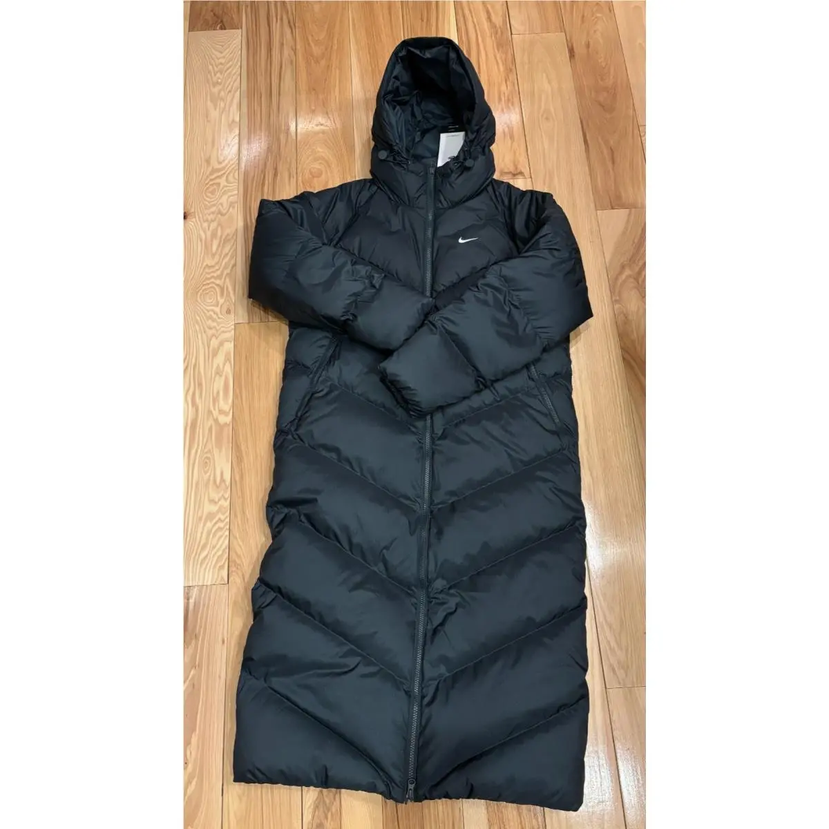 Nike Windpuffer Storm-fit Long Hooded Down Parka Seaweed IF2593 390 Women`s XS