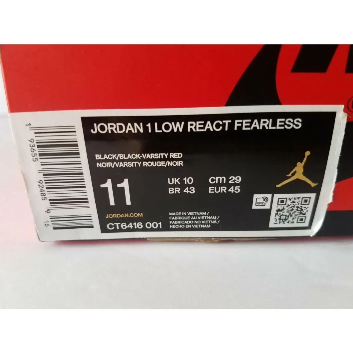 Nike shoes - Jordan 1 - CT6416001 - Black 8