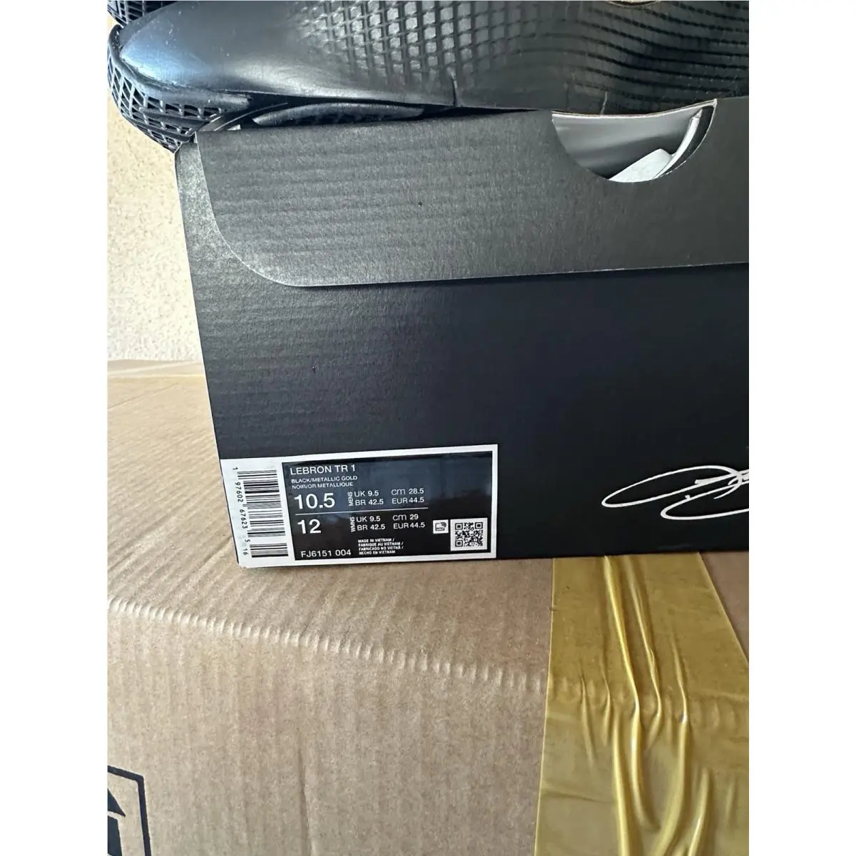 Nike shoes - Nike LeBron TR 1 - LeBron - FJ6151-004 - Black/Metallic Gold 1