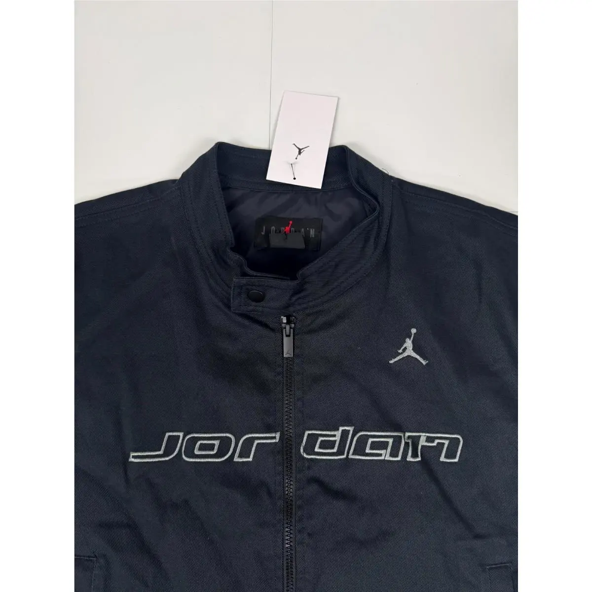 Nike clothing - Nike Jordan Brooklyn Motorsport Jacket - HV1048-010 - Black / Iron Grey (UPC: 198483750410) 0