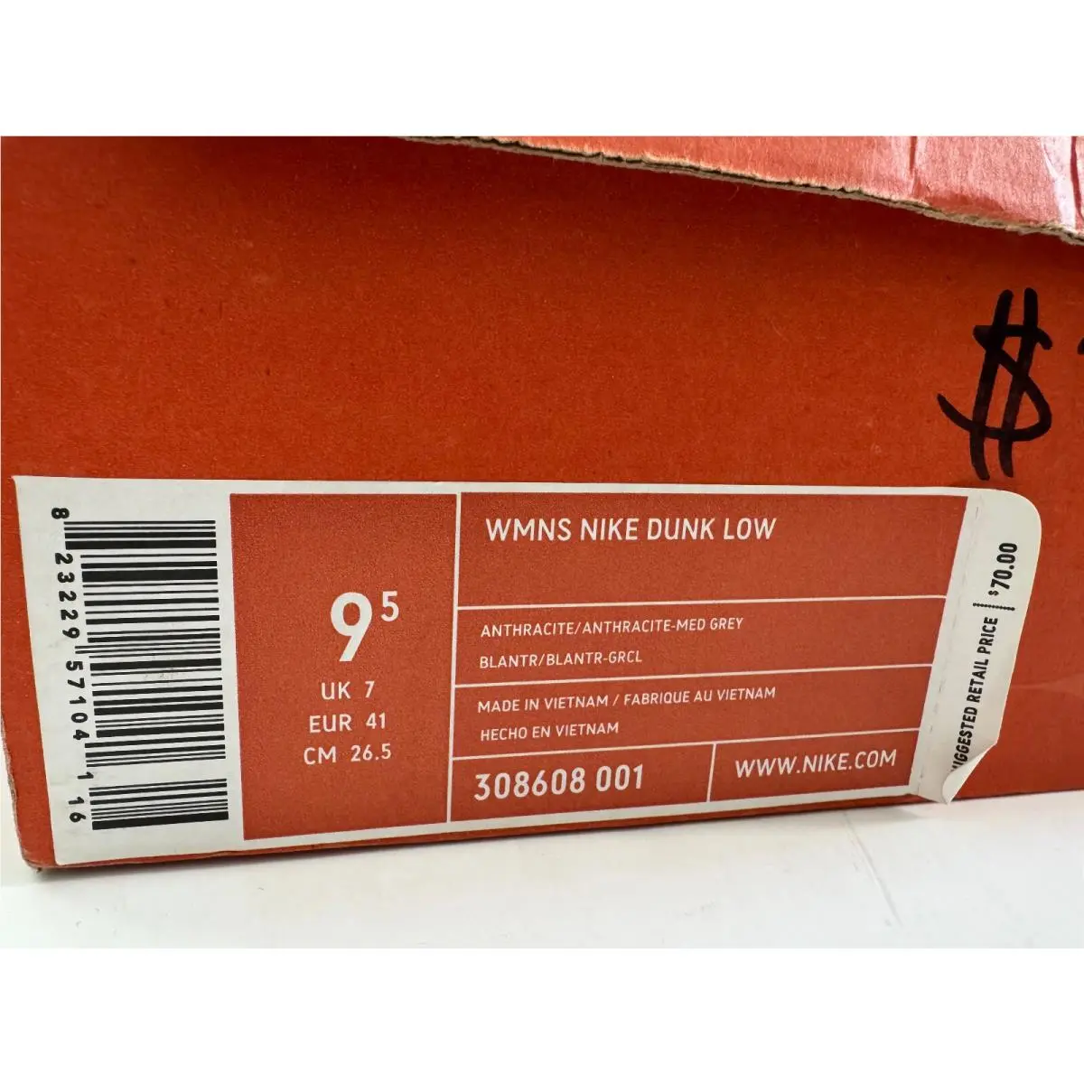 Nike shoes - Nike Dunk Low - Dunk Low - 308608-001 - Gray (UPC: 823229571041) 6