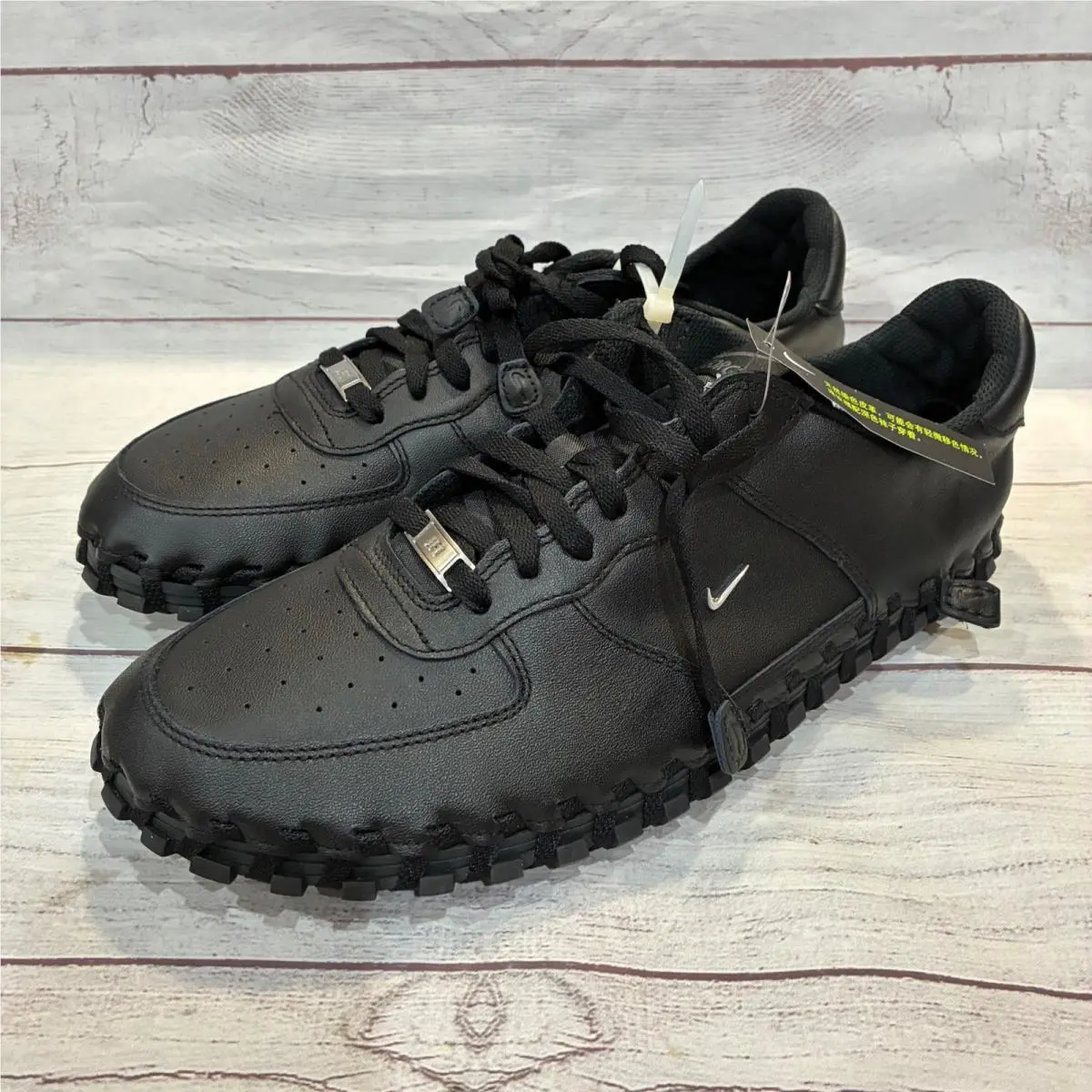 Nike x Jacquemus J Force 1 Low LX SP Mens 14.5 Black DR0424-001 Woven Sole