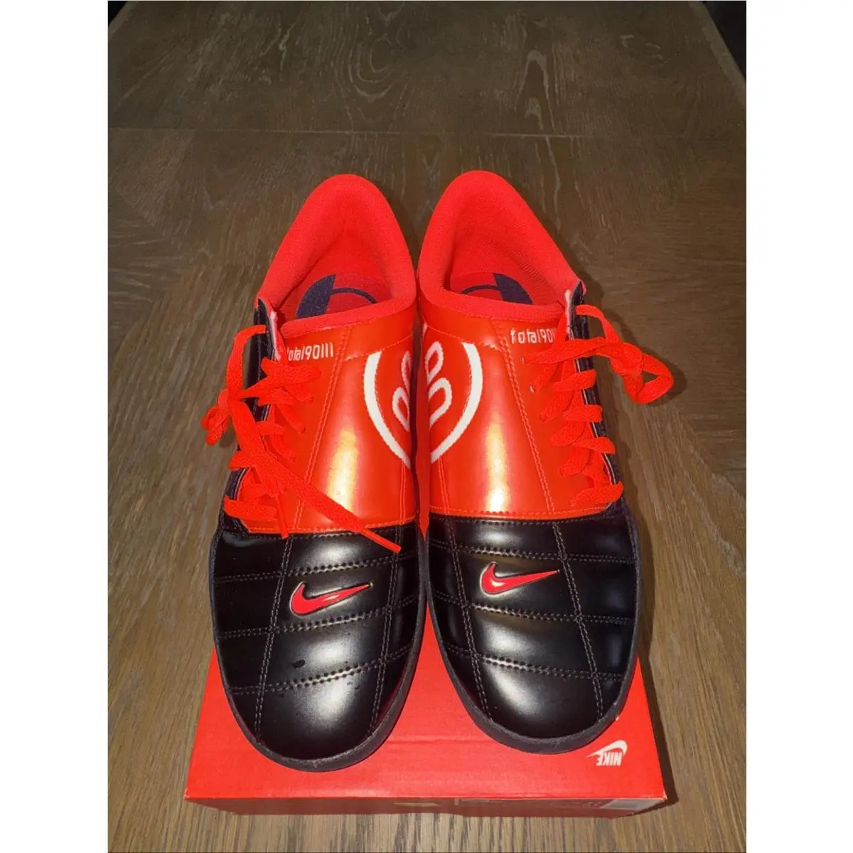 Nike Total 90 Lifestyle Shoes Black Red White Men 10 Women 11.5 HQ2851 00