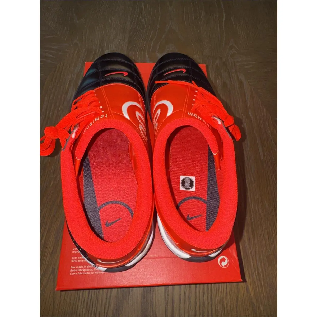 Nike shoes - Nike Total 90 Lifestyle - Total Lifestyle - Black/White/Black/Bright Crimson (UPC: 0198730494760) 2