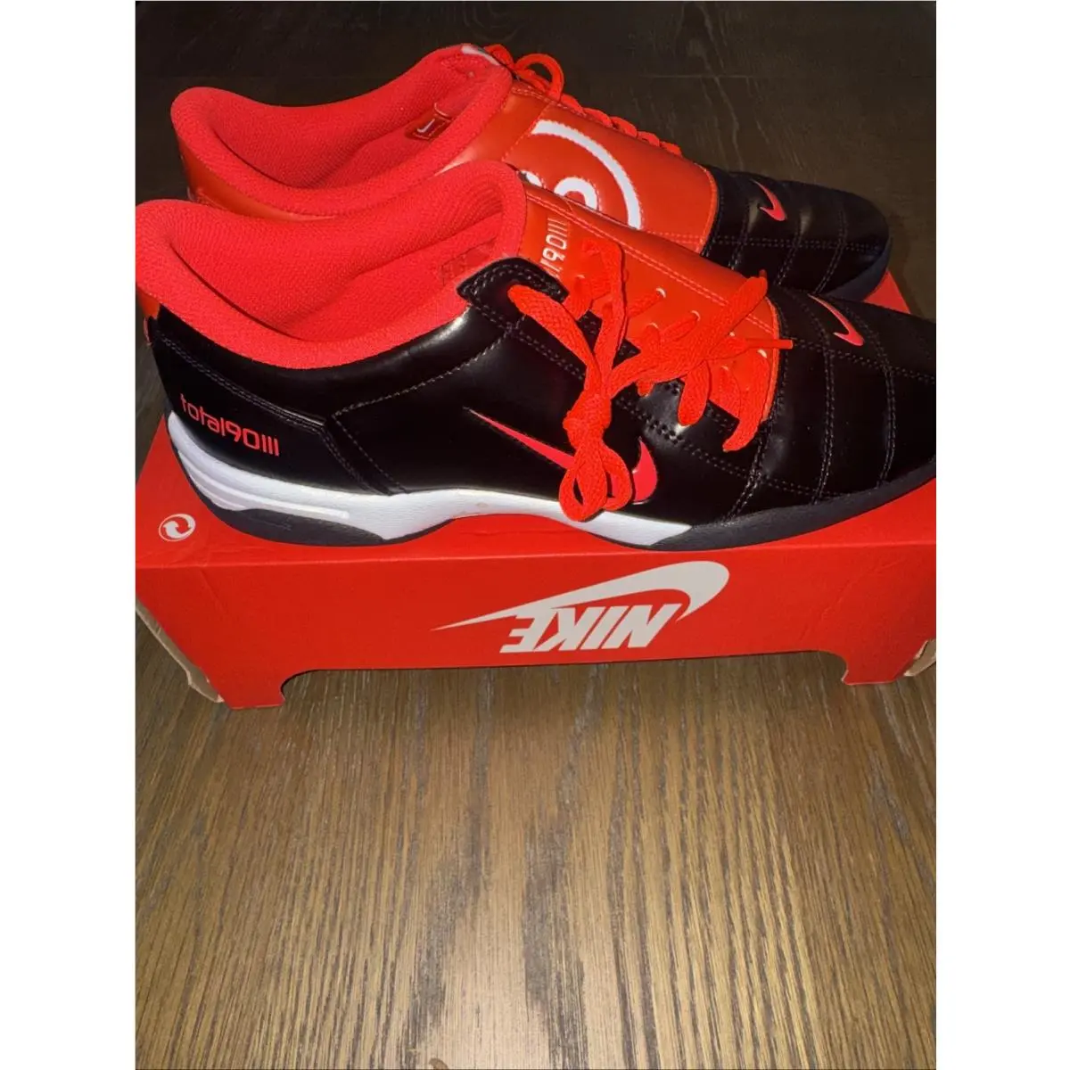 Nike shoes - Nike Total 90 Lifestyle - Total Lifestyle - Black/White/Black/Bright Crimson (UPC: 0198730494760) 3