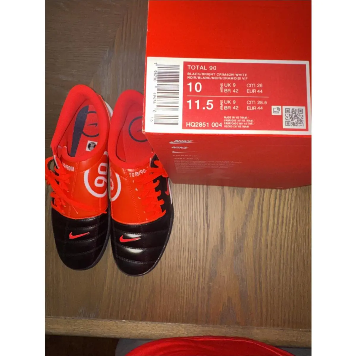 Nike shoes - Nike Total 90 Lifestyle - Total Lifestyle - Black/White/Black/Bright Crimson (UPC: 0198730494760) 6