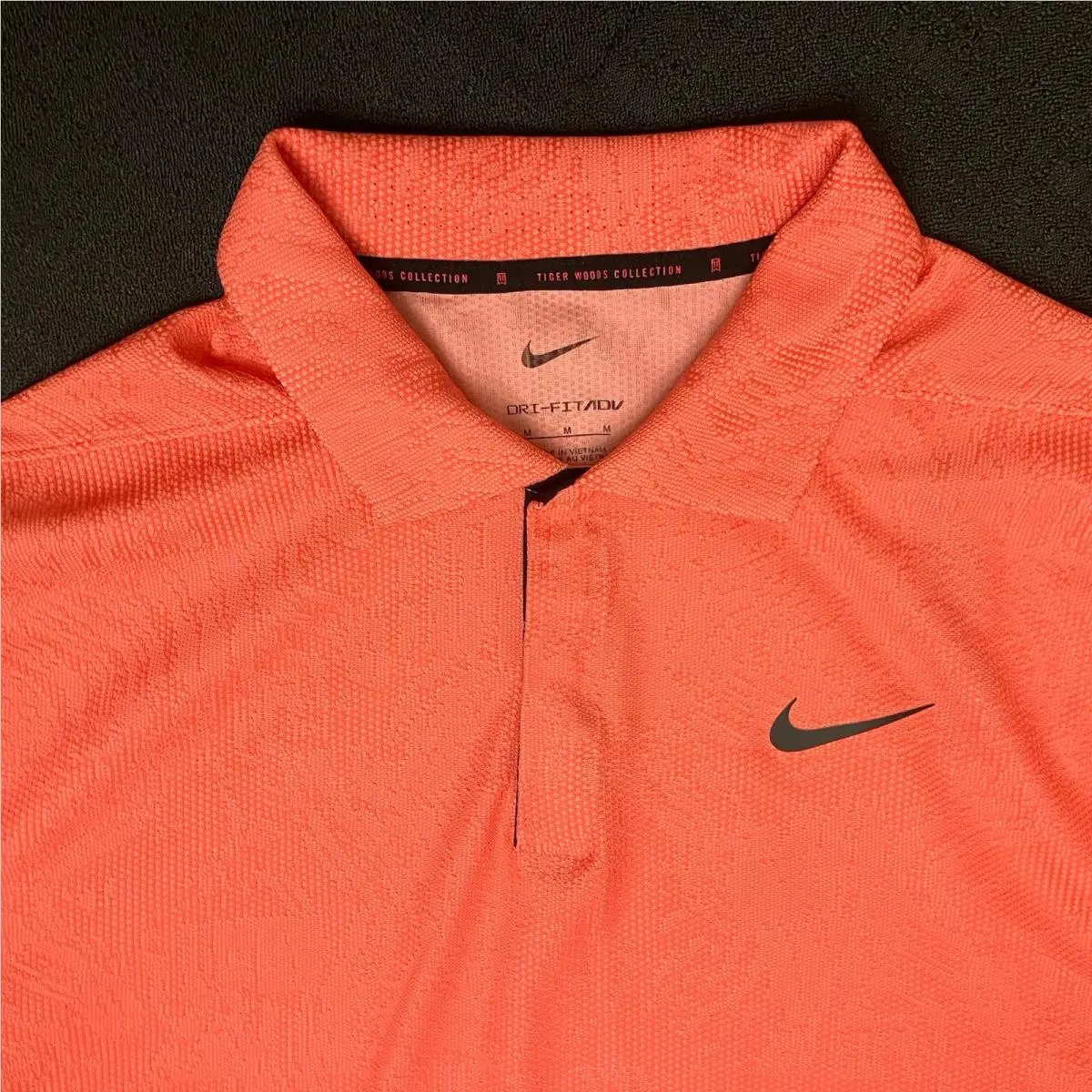 Nike clothing - TIger Woods ADV First Major Win Anniversary Polo - Bright Mango Black 2