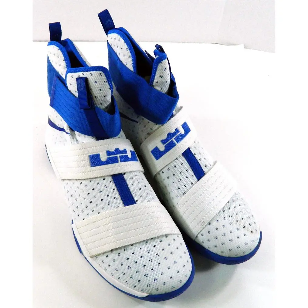 Nike Lebron Soldier 10 TB Promo White/game Royal Size 16.5 856489-140 19025