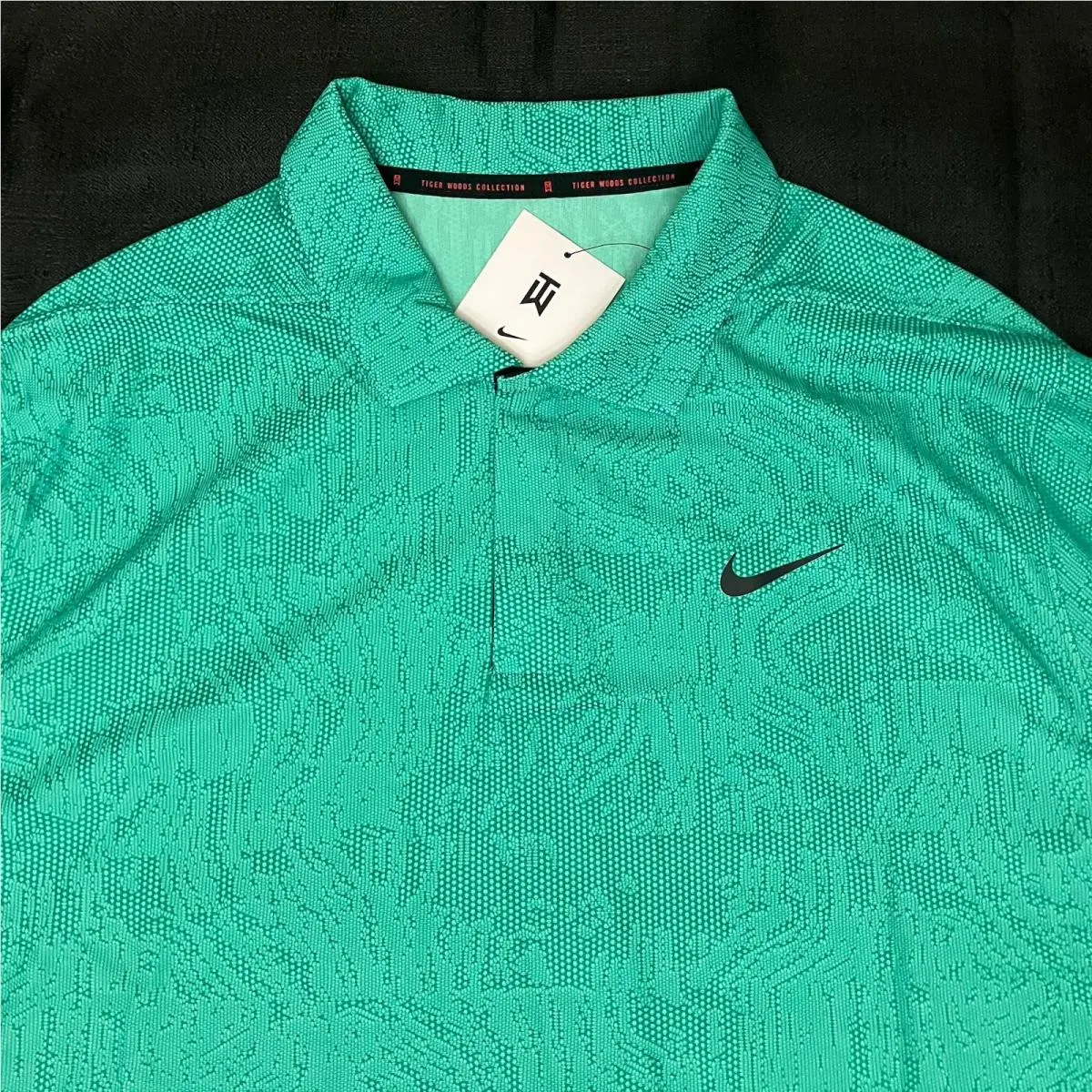 Nike clothing - TIger Woods ADV First Major Win Anniversary Polo - Field Green Black 2