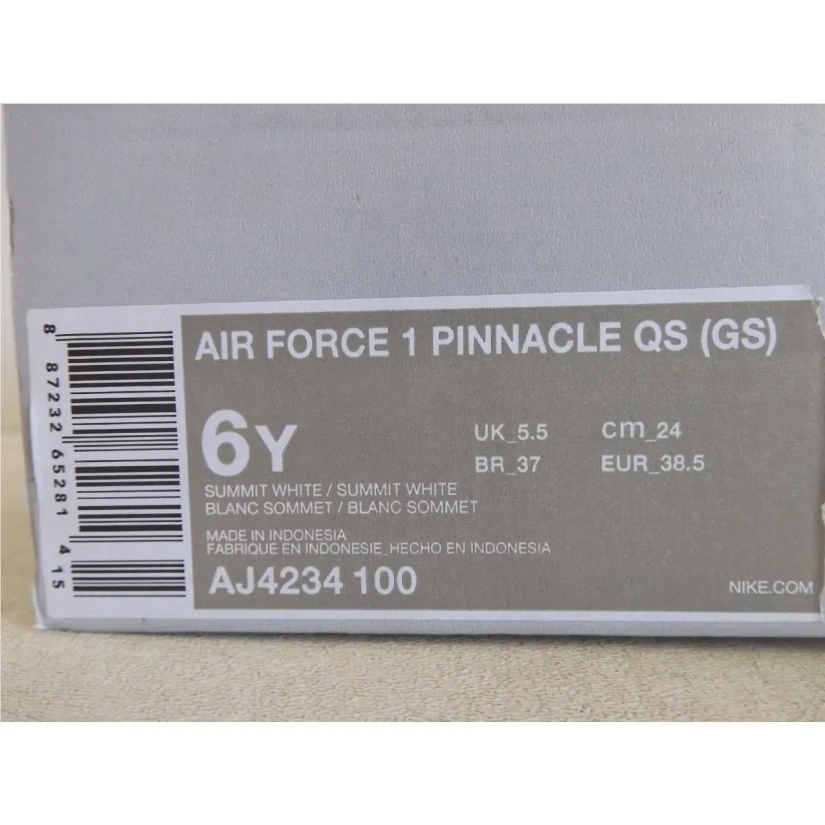 Nike shoes - Nike Air Force 1 - Air Force - AJ4234 100 - White (UPC: 887232652814) 8