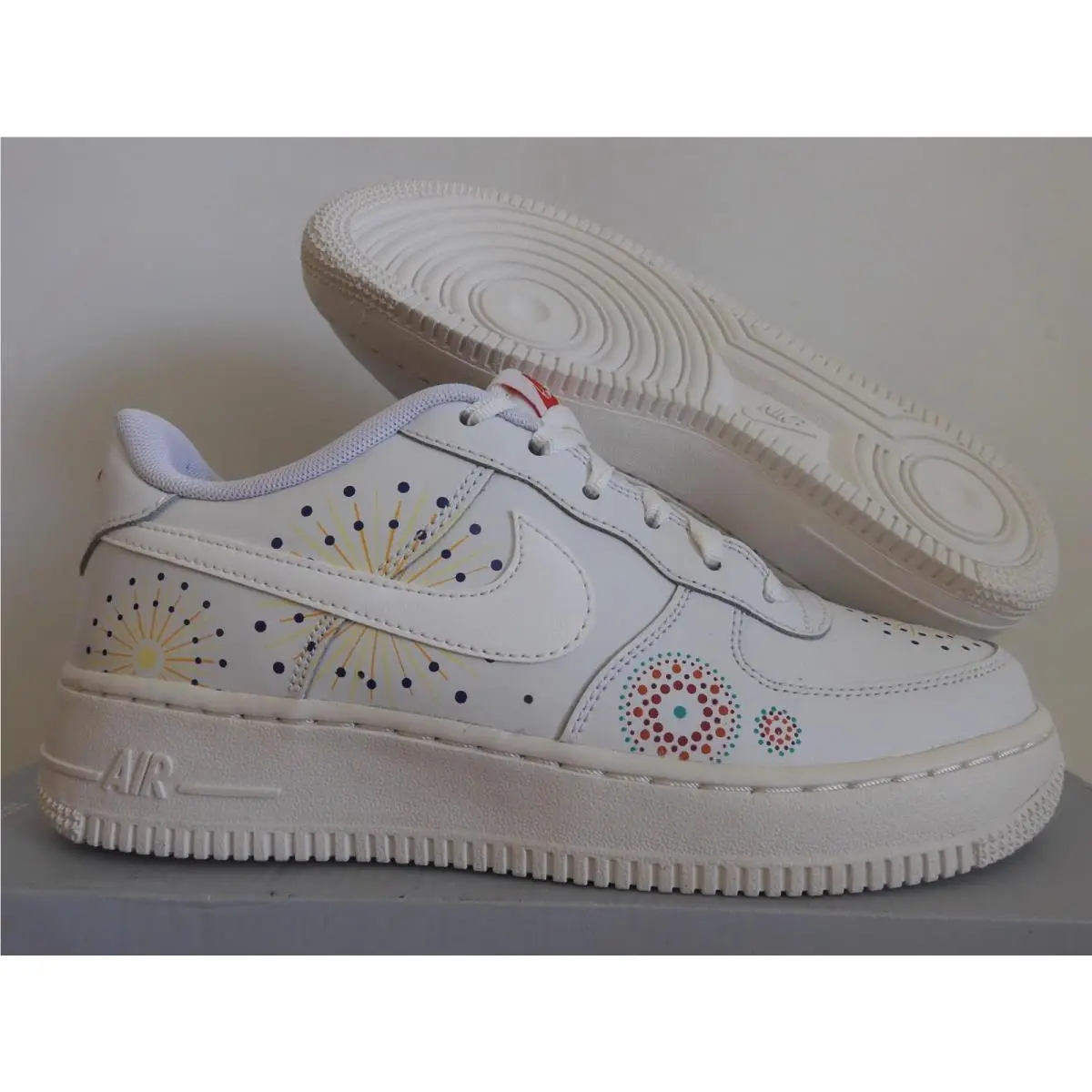 Nike Air Force 1 Pinnacle QS GS Summit White-summit White Sz 6Y AJ4234-100