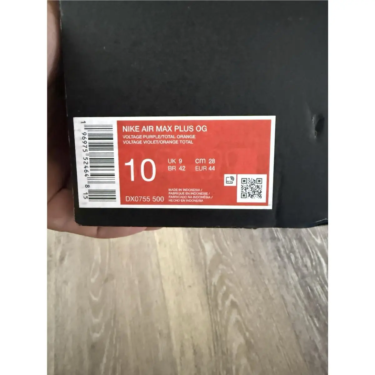 Nike shoes - Nike Air Max Plus OG - DX0755-500 - Voltage Purple / Purple Agate / Black / Total Orange (UPC: 196975524648) 9