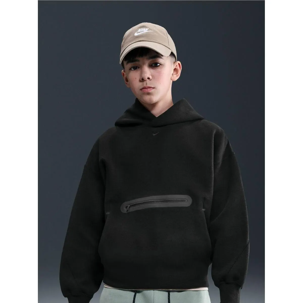 Nike Kids Sportswear Tech Fleece Oversized Black Size XL