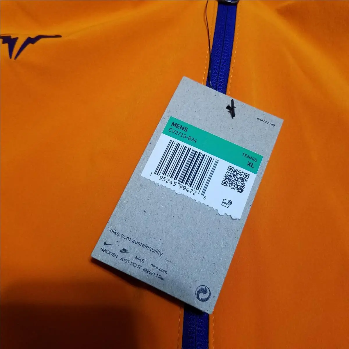 Nike clothing - Nike Dri-Fit - Orange / Blue (UPC: 195245994716) 3