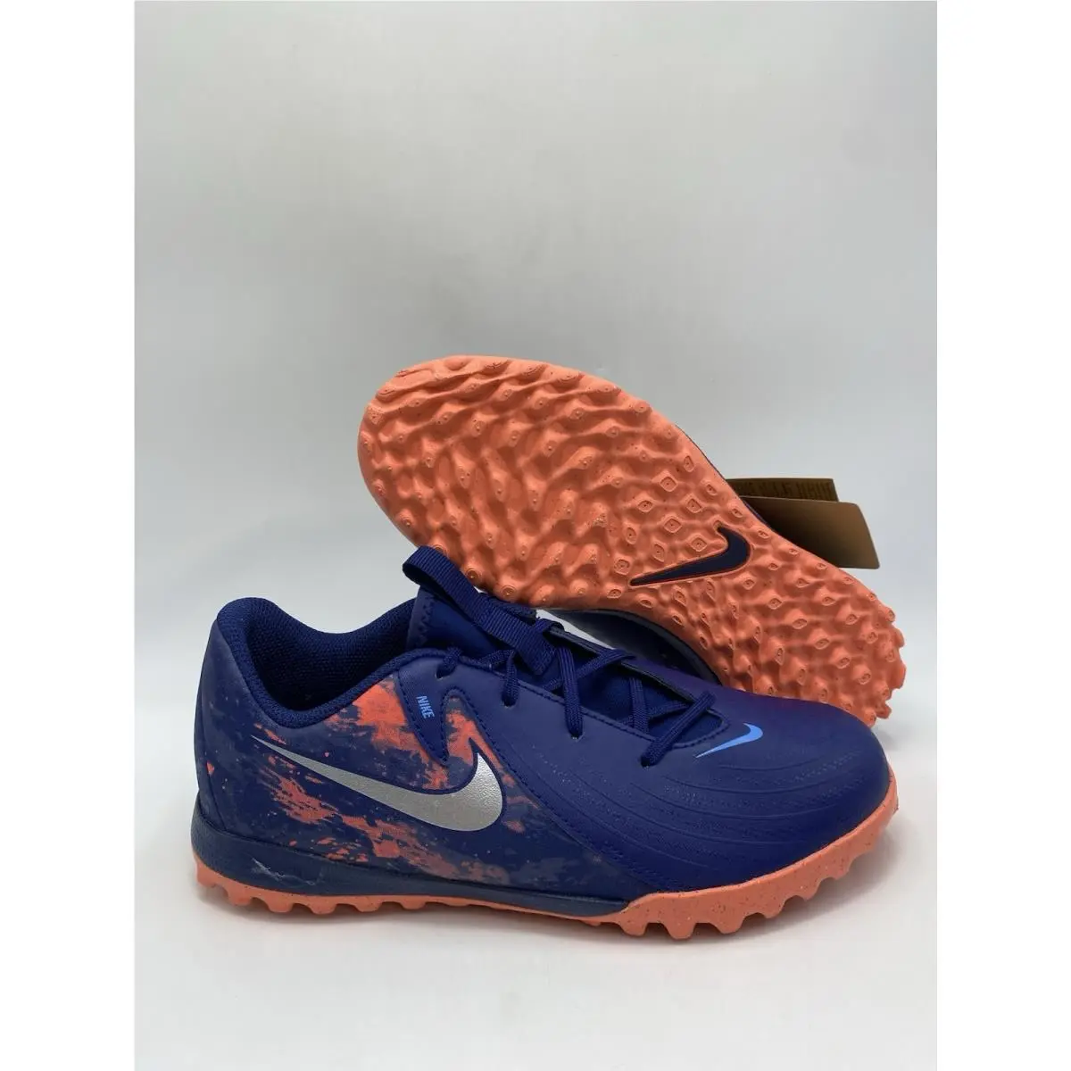Nike JR Phantom Gxii Academy TF EH Blue Void Chrome HF1608 400 Size 6Y