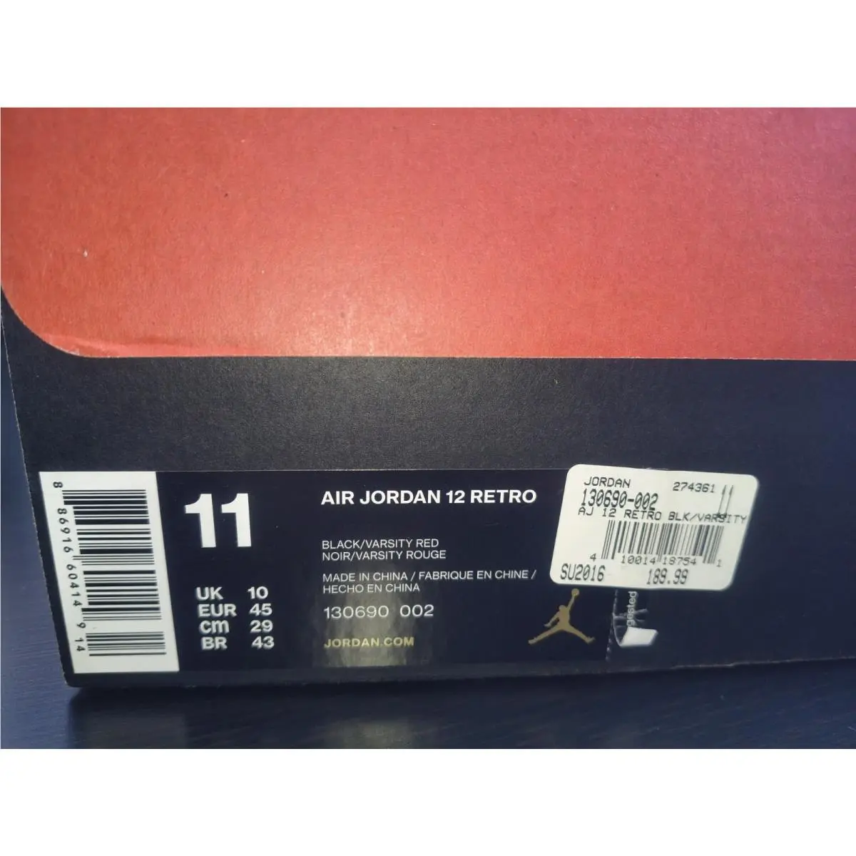 Nike shoes - Retro - Retro - 130690-002 - Black, Manufacturer: Black/Varsity Red 5