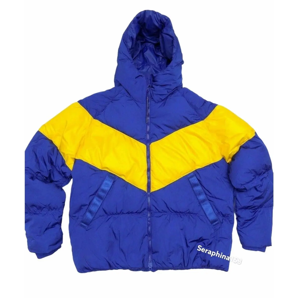 Nike Men’s 2XL Windrunner Down Puffer Jacket Blue Loose Fit BV4719-455