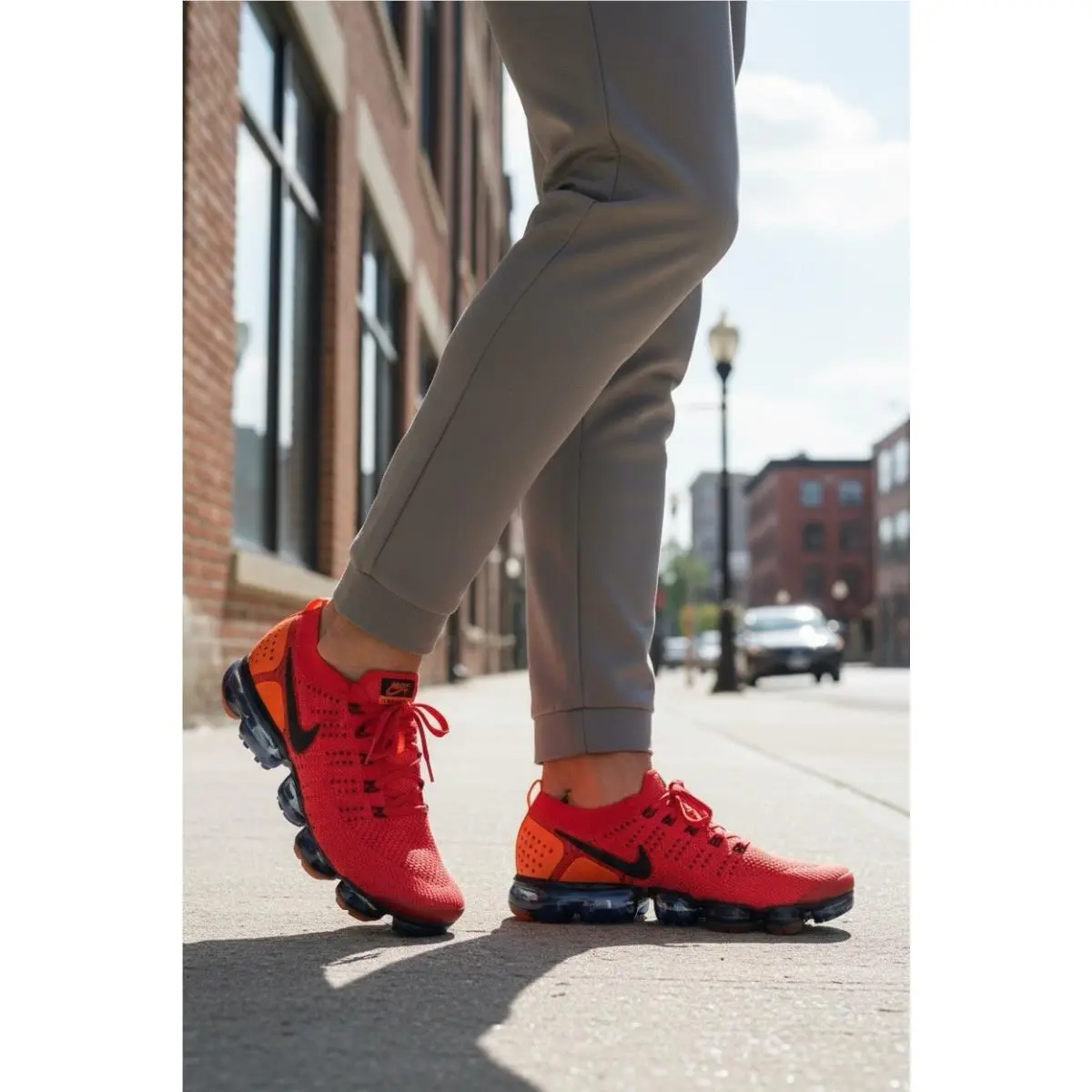 Nike shoes - Nike Air VaporMax - Air VaporMax - AR5406-600 - Red Orbit/ Obsidian- Total Orange 0