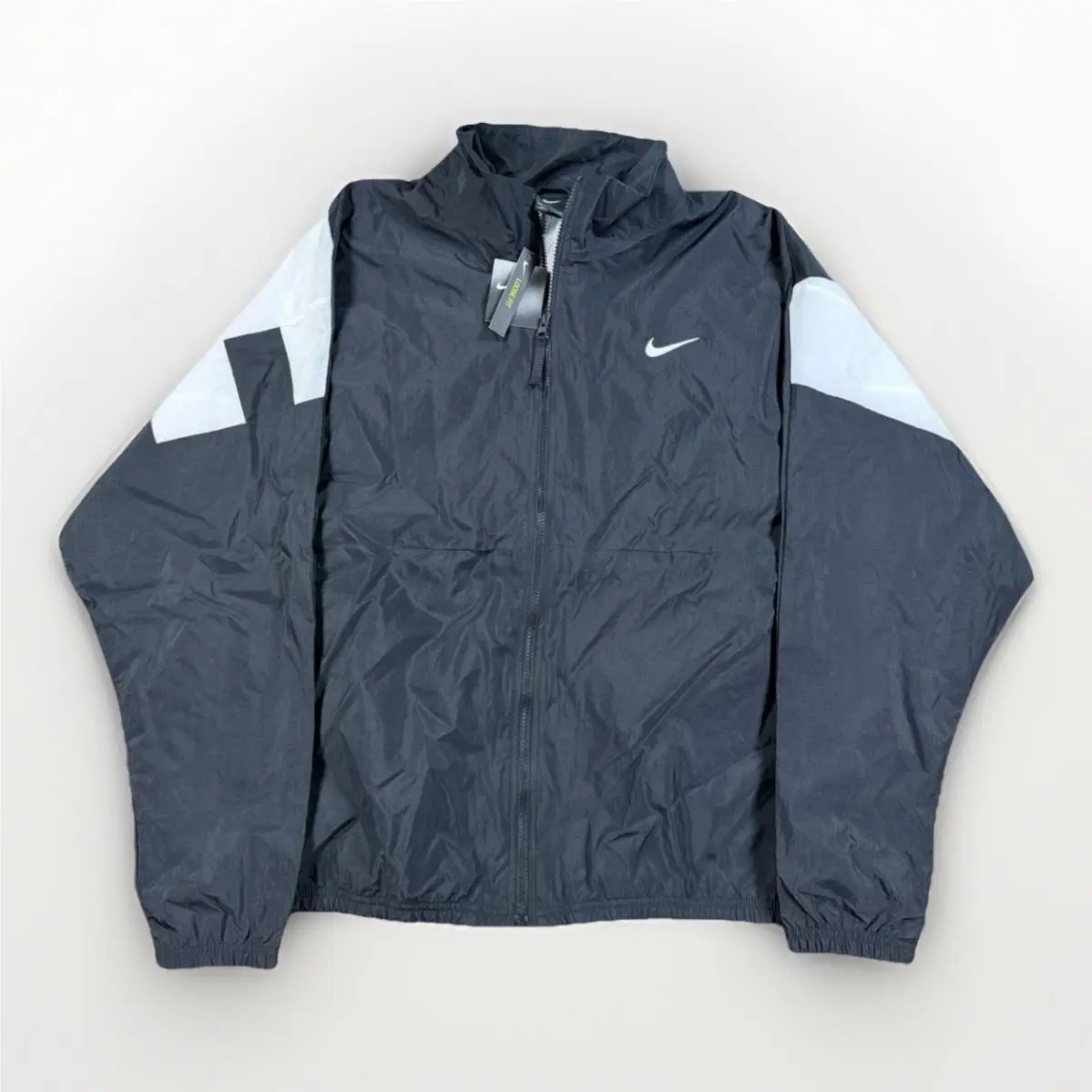 Nike Starting 5 Basketball Jacket 2XL Retro Spellout Zip White Black CW7348-010