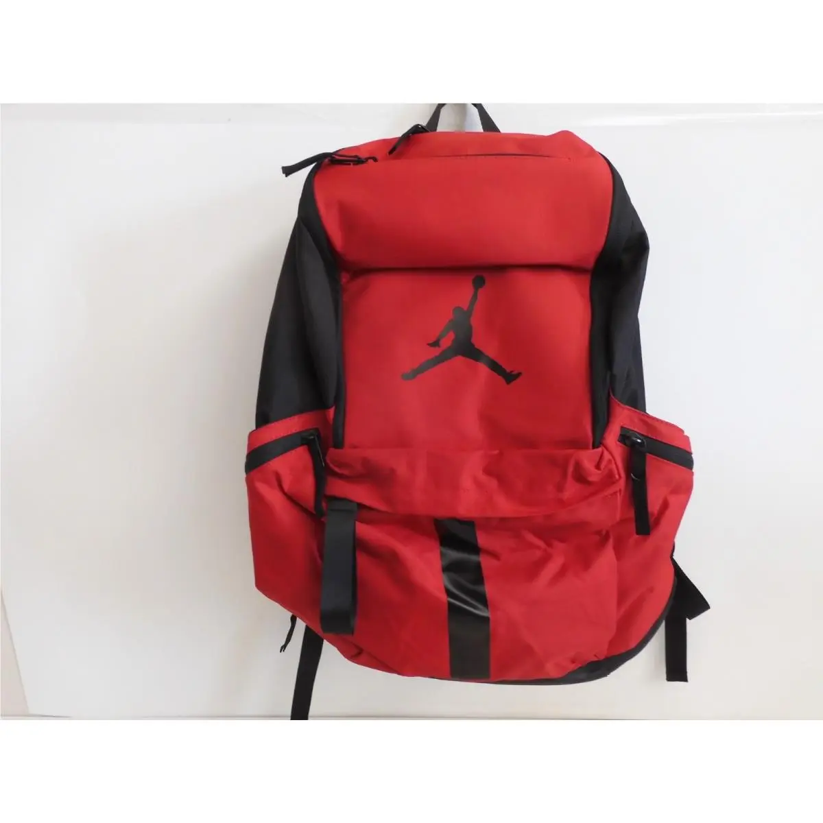 Nike Air Jordan Velocity Backpack 38L Travel Bag Gym Red-black 9A0544 R78